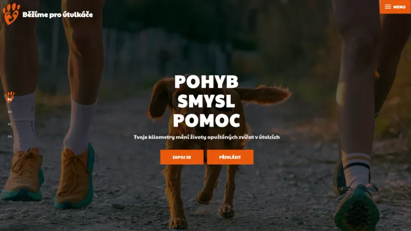 Web Packa pro útulkáče (bezimeproutulkace.online)