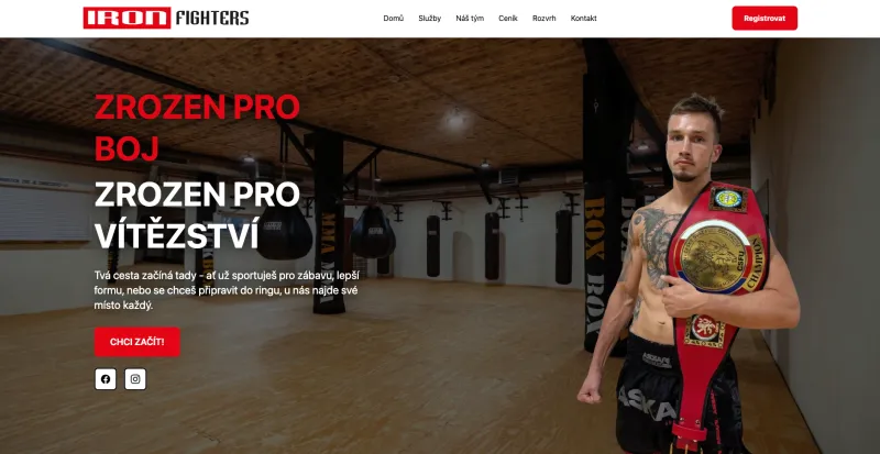 Web Iron Fighters (iron-fighters.cz)